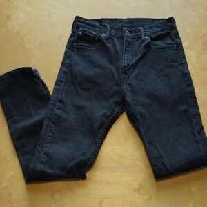 Levi's Men's Slim Straight Black Jeans